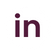 Modri lotos - ikona LinkedIn